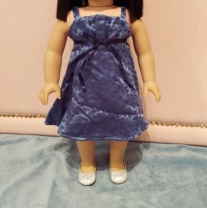 American Girl Sapphire Party Dress +Shoes *RETIRED